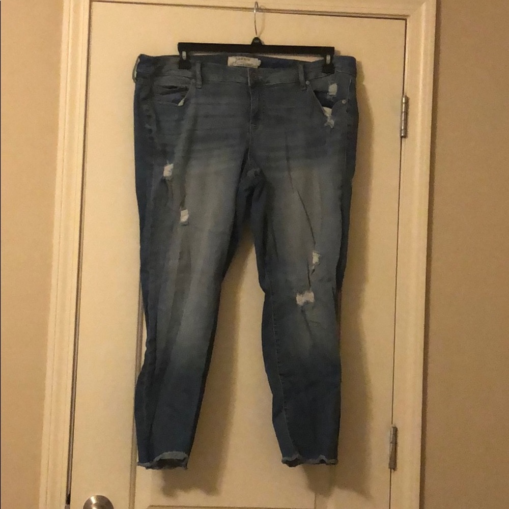 Torrid distressed boyfriend jeans